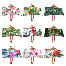 Load image into Gallery viewer, Summer Tropical Flower Tree Microfiber Beach Towels Sand Free Quick Dry Super Absorbent Beach Towel for Adults Girls Women
