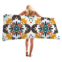 Load image into Gallery viewer, Microfiber Beach Towels Sand Free Quick Dry Portable Pool Towels Colorful Super Absorbent Beach Towel for Adults Girls Women
