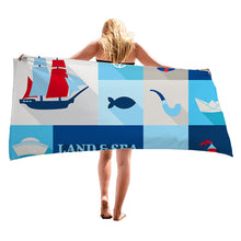 Load image into Gallery viewer, Microfiber Beach Towels Lightweigh Quick Dry Towel Super Absorbent for Kids Teens Adults Travel Swimming Pool Camping
