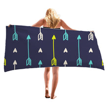 Load image into Gallery viewer, Cute Cartoon Pattern Super Absorbent Microfiber Beach Towels Quick Dry Towel for Kids Teens Adults Travel Swimming Camping Pool
