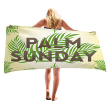 Load image into Gallery viewer, Palm Leaves Pattern Super Absorbent Microfiber Beach Towels Quick Dry Towel for Adults Kids Travel Swimming Sports 150cm * 70cm
