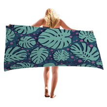 Load image into Gallery viewer, Palm Leaves Pattern Super Absorbent Microfiber Beach Towels Quick Dry Towel for Adults Kids Travel Swimming Sports 150cm * 70cm
