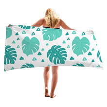 Load image into Gallery viewer, Palm Leaves Pattern Super Absorbent Microfiber Beach Towels Quick Dry Towel for Adults Kids Travel Swimming Sports 150cm * 70cm
