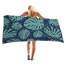 Load image into Gallery viewer, Palm Leaves Pattern Super Absorbent Microfiber Beach Towels Quick Dry Towel for Adults Kids Travel Swimming Sports 150cm * 70cm
