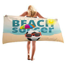 Load image into Gallery viewer, Summer Beach Vacation Style Microfiber Beach Towel Lightweigh Quick Dry Super Absorbent for Travel Pool Yoga Gym Sports
