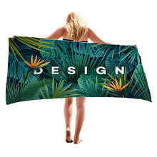 Load image into Gallery viewer, 30 X 60 Inch Super Absorbent Microfiber Beach Towels Quick Dry Towel for Adults Travel Swimming Sports Tropical tree Printing
