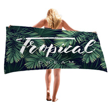 Load image into Gallery viewer, 30 X 60 Inch Super Absorbent Microfiber Beach Towels Quick Dry Towel for Adults Travel Swimming Sports Tropical tree Printing
