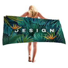 Load image into Gallery viewer, 30 X 60 Inch Super Absorbent Microfiber Beach Towels Quick Dry Towel for Adults Travel Swimming Sports Tropical tree Printing
