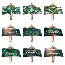 Load image into Gallery viewer, 30 X 60 Inch Super Absorbent Microfiber Beach Towels Quick Dry Towel for Adults Travel Swimming Sports Tropical tree Printing
