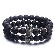 Load image into Gallery viewer, Unisex 7 Chakra Reiki Healing Stone Bracelet Yoga Balance Energy Beads Volcanic Stone Lose Weight Bracelet Jewelry Bangle
