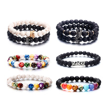 Load image into Gallery viewer, Unisex 7 Chakra Reiki Healing Stone Bracelet Yoga Balance Energy Beads Volcanic Stone Lose Weight Bracelet Jewelry Bangle
