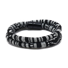 Load image into Gallery viewer, Unisex Bohemia Cloth Wrap Bracelet Magnetic Clasp Ethnic Boho Rope Fabric Bracelet
