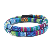 Load image into Gallery viewer, Unisex Bohemia Cloth Wrap Bracelet Magnetic Clasp Ethnic Boho Rope Fabric Bracelet
