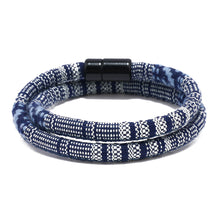 Load image into Gallery viewer, Unisex Bohemia Cloth Wrap Bracelet Magnetic Clasp Ethnic Boho Rope Fabric Bracelet
