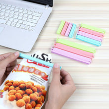 Load image into Gallery viewer, 12pcs/pack Sealing Clip Portable Bread Bag Fresh Storage Seal Clips Snack Bag Sealer Clamp Food Preservation Bag Clip Kitchen Storage Tool
