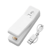 Load image into Gallery viewer, USB Charging Sealing Machine 2 In 1 Mini Heat Sealer Portable Handheld Sealing Machine Food Snack Plastic Storage Bag Rechargeable Sealer Packing Bag
