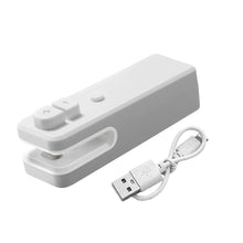 Load image into Gallery viewer, USB Charging 2 In 1 Mini Heat Sealer Portable Handheld Sealing Machine Food Snack Plastic Storage Bag Rechargeable Sealer Packing Bag

