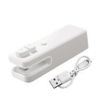 Load image into Gallery viewer, USB Charging 2 In 1 Mini Heat Sealer Portable Handheld Sealing Machine Food Snack Plastic Storage Bag Rechargeable Sealer Packing Bag
