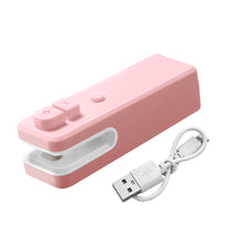 Load image into Gallery viewer, USB Charging 2 In 1 Mini Heat Sealer Portable Handheld Sealing Machine Food Snack Plastic Storage Bag Rechargeable Sealer Packing Bag
