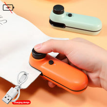 Load image into Gallery viewer, Portable Packaging Heat Sealer USB Rechargeable Mini Sealing Machine Easily Bag Seal Snacks Plastic Bags for Storage
