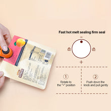 Load image into Gallery viewer, Portable Packaging Heat Sealer USB Rechargeable Mini Sealing Machine Easily Bag Seal Snacks Plastic Bags for Storage
