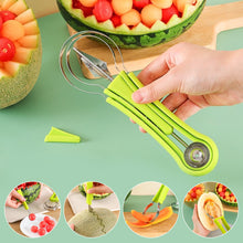 Load image into Gallery viewer, 3 In 1 Watermelon Slicer Cutter Scoop Fruit Carving Knife Cutter Fruit Platter Fruit Dig Pulp Separator Kitchen Gadgets Accessories
