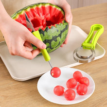 Load image into Gallery viewer, 3 In 1 Watermelon Slicer Cutter Scoop Fruit Carving Knife Cutter Fruit Platter Fruit Dig Pulp Separator Kitchen Gadgets Accessories
