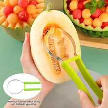 Load image into Gallery viewer, 3 In 1 Watermelon Slicer Cutter Scoop Fruit Carving Knife Cutter Fruit Platter Fruit Dig Pulp Separator Kitchen Gadgets Accessories
