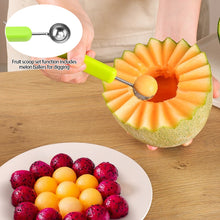 Load image into Gallery viewer, 3 In 1 Watermelon Slicer Cutter Scoop Fruit Carving Knife Cutter Fruit Platter Fruit Dig Pulp Separator Kitchen Gadgets Accessories
