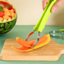 Load image into Gallery viewer, 3 In 1 Watermelon Slicer Cutter Scoop Fruit Carving Knife Cutter Fruit Platter Fruit Dig Pulp Separator Kitchen Gadgets Accessories
