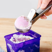 Load image into Gallery viewer, Stainless Steel Ice Cream Scoops Stacks Ice Cream Digger Non-Stick Fruit Ice Ball Maker Watermelon Ice Cream Spoon Tool
