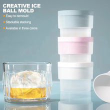 Load image into Gallery viewer, Ice Cube Maker Whiskey Spherical Large Ball Ice Cube Mold Food Grade Round Ice Tray Bar Cool Gadgets Kitchen Accessories Ice Making Mould
