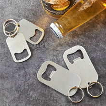 Load image into Gallery viewer, Stainless Steel Bottle Opener Keychain Beer Opener Soda Drink Starter Portable Mini Bottle Opener Birthday Father's Day Gifts
