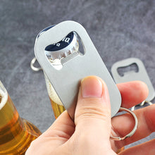 Load image into Gallery viewer, Stainless Steel Bottle Opener Keychain Beer Opener Soda Drink Starter Portable Mini Bottle Opener Birthday Father's Day Gifts
