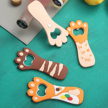 Load image into Gallery viewer, Cartoon Cats Paw Beer Bottle Opener Fat Cat Paws Soda Drink Starter Magnet Refrigerator Sticker Cute Fridge Magnet Beer Opener
