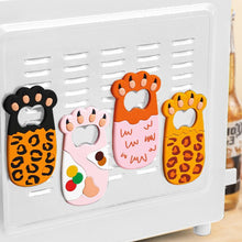 Load image into Gallery viewer, Cartoon Cats Paw Beer Bottle Opener Fat Cat Paws Soda Drink Starter Magnet Refrigerator Sticker Cute Fridge Magnet Beer Opener
