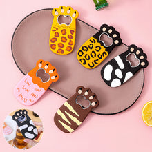 Load image into Gallery viewer, Cartoon Cats Paw Beer Bottle Opener Fat Cat Paws Soda Drink Starter Magnet Refrigerator Sticker Cute Fridge Magnet Beer Opener
