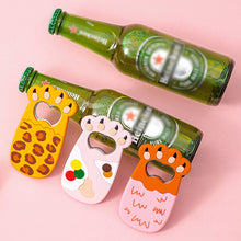Load image into Gallery viewer, Cartoon Cats Paw Beer Bottle Opener Fat Cat Paws Soda Drink Starter Magnet Refrigerator Sticker Cute Fridge Magnet Beer Opener
