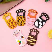Load image into Gallery viewer, Cartoon Cats Paw Beer Bottle Opener Fat Cat Paws Soda Drink Starter Magnet Refrigerator Sticker Cute Fridge Magnet Beer Opener
