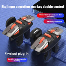 Load image into Gallery viewer, Mini Mobile Gaming Trigger For PUBG Phone Game Controller Gamepad Joystick Aim Shooting L1R1 Pulse Key Button For IPhone Android
