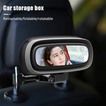 Load image into Gallery viewer, With Makeup Mirror Car Supplies Back Storage Bag Seat Headrest Storage Box Car Built-In Box
