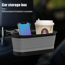 Load image into Gallery viewer, With Makeup Mirror Car Supplies Back Storage Bag Seat Headrest Storage Box Car Built-In Box
