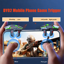 Load image into Gallery viewer, DY02 Mobile Phone 6 Finger Game Trigger for PUBG Aim Shooting Gaming Controller L1R1 Key Button for IOS Android Gamepad Joystick
