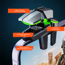 Load image into Gallery viewer, DY02 Mobile Phone 6 Finger Game Trigger for PUBG Aim Shooting Gaming Controller L1R1 Key Button for IOS Android Gamepad Joystick
