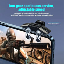 Load image into Gallery viewer, Six Finger Control Gamepad Trigger For Pubg Controller Mobile Phone Gamepad Joystick Aim Shooting L1 R1 Alloy Key Button
