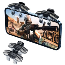 Load image into Gallery viewer, Six Finger Control Gamepad Trigger For Pubg Controller Mobile Phone Gamepad Joystick Aim Shooting L1 R1 Alloy Key Button
