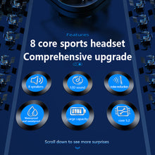 Load image into Gallery viewer, TWS Wireless Bluetooth Earphones Bluetooth 5.2 Neckband Earphone headset Sports Running Waterproof Earbud Wireless with MiC
