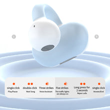 Load image into Gallery viewer, Ms8 Bluetooth Headset Single Ear Clip Ear Type Non-In-Ear Hanging Ear Black Technology Concept Bone Conduction Outward Earphone
