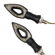Load image into Gallery viewer, 2Pcs Universal Motorcycle Heart Shape 12LED Turn Signals Short Turn Signal Lights Indicator Blinkers Flashers Amber Color
