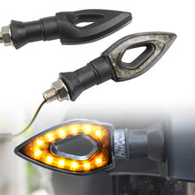 Load image into Gallery viewer, 2Pcs Universal Motorcycle Heart Shape 12LED Turn Signals Short Turn Signal Lights Indicator Blinkers Flashers Amber Color
